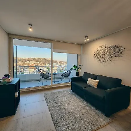 Apartamento Acogedor departamento a pasos de la playa Viña del Mar Exterior foto