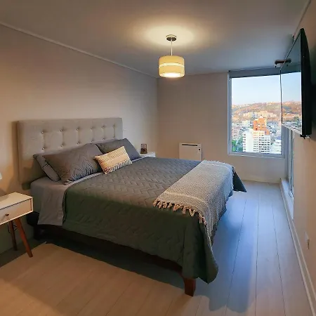 Apartamento Acogedor departamento a pasos de la playa Viña del Mar Exterior foto