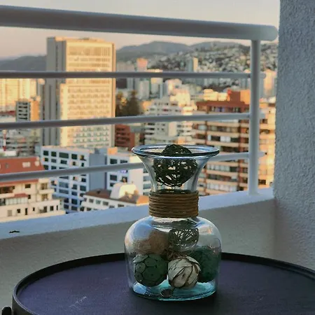 Apartamento Acogedor departamento a pasos de la playa Viña del Mar Exterior foto